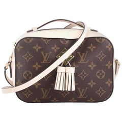 Used Louis Vuitton Saintonge Handbag Monogram Canvas with Leather