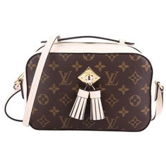 Louis Vuitton Saintonge Handbag Monogram Canvas with Leather