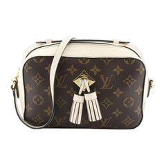Louis Vuitton Saintonge Handbag Monogram Canvas With Leather 