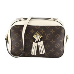 Louis Vuitton Saintonge Handbag Monogram Canvas With Leather