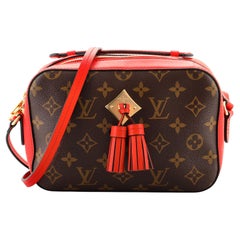 Louis Vuitton Brown Monogram Canvas & Coquelicot Leather Saintonge Bag –  FashionsZila