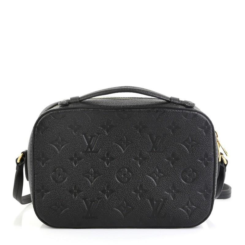 Black Louis Vuitton Saintonge Handbag Monogram Empreinte Leather