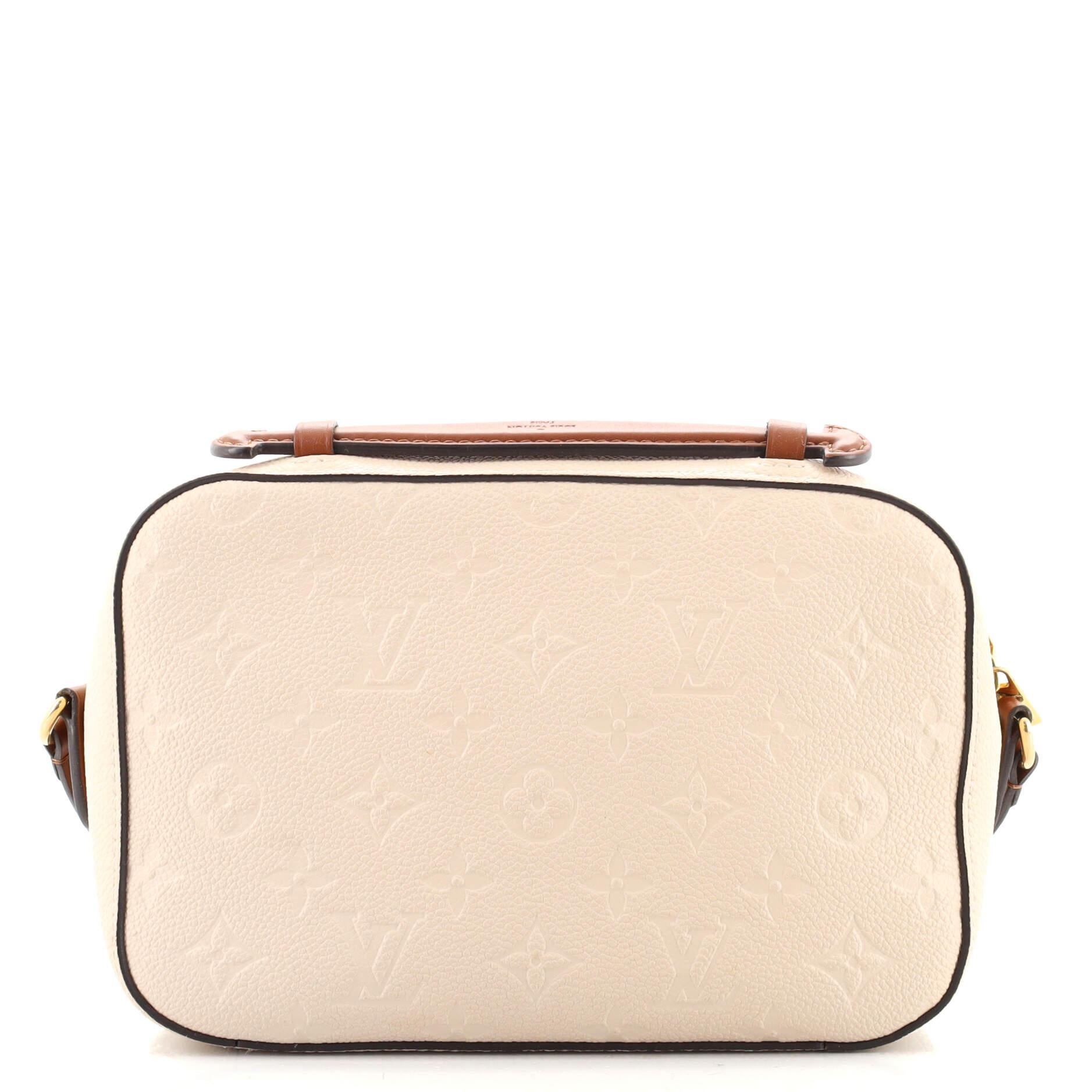 Louis Vuitton Saintonge Handbag Monogram Empreinte Leather In Good Condition In NY, NY