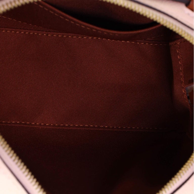 Louis Vuitton Saintonge Handbag Monogram Empreinte Leather Neutral