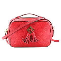 LOUIS VUITTON Saintonge Monogram Canvas & Red Leather – COCOON