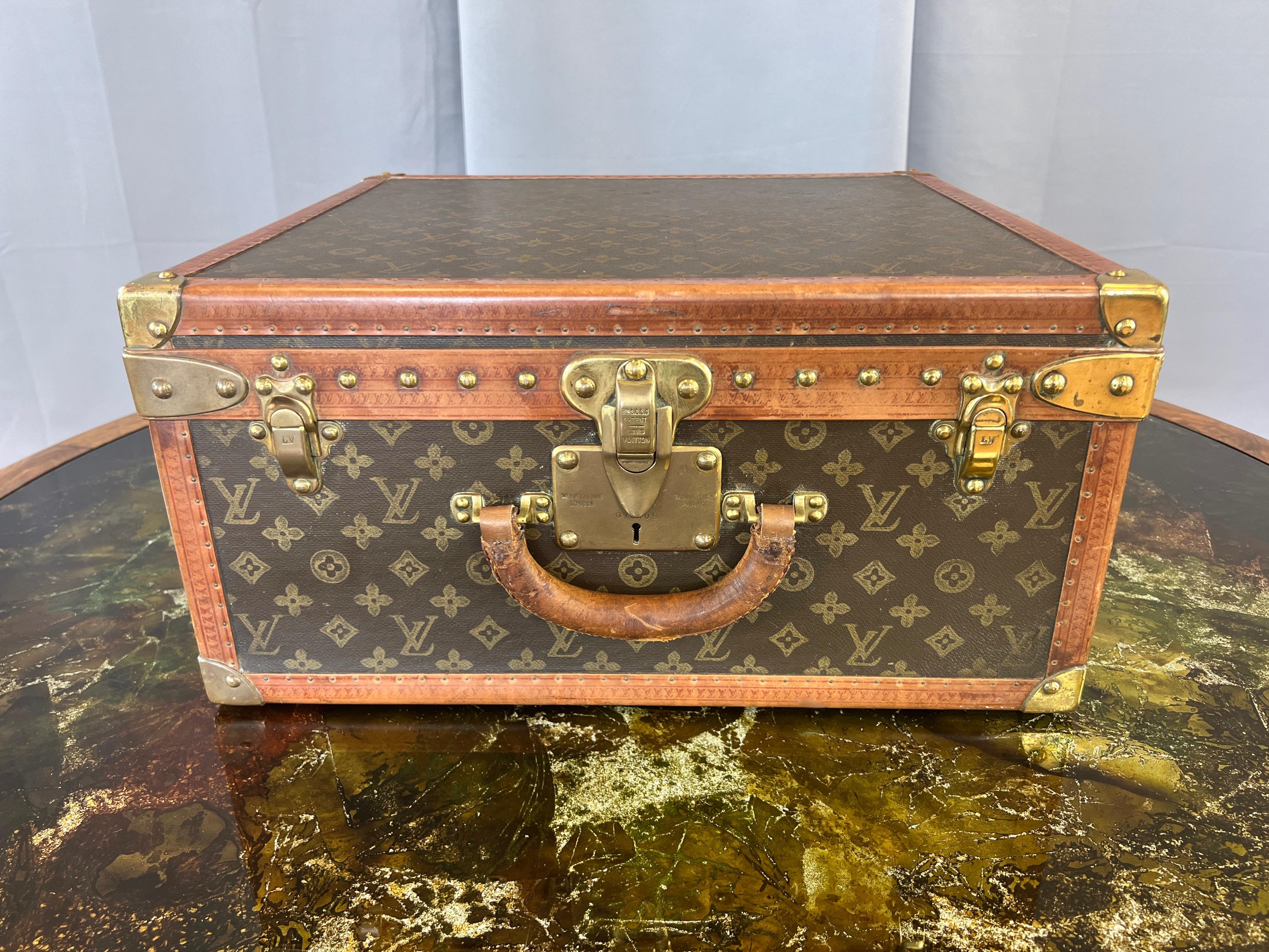 Mid-Century Modern Louis Vuitton Saks & Company Braken 50-Style Suitcase or Cabin Trunk, 1940s