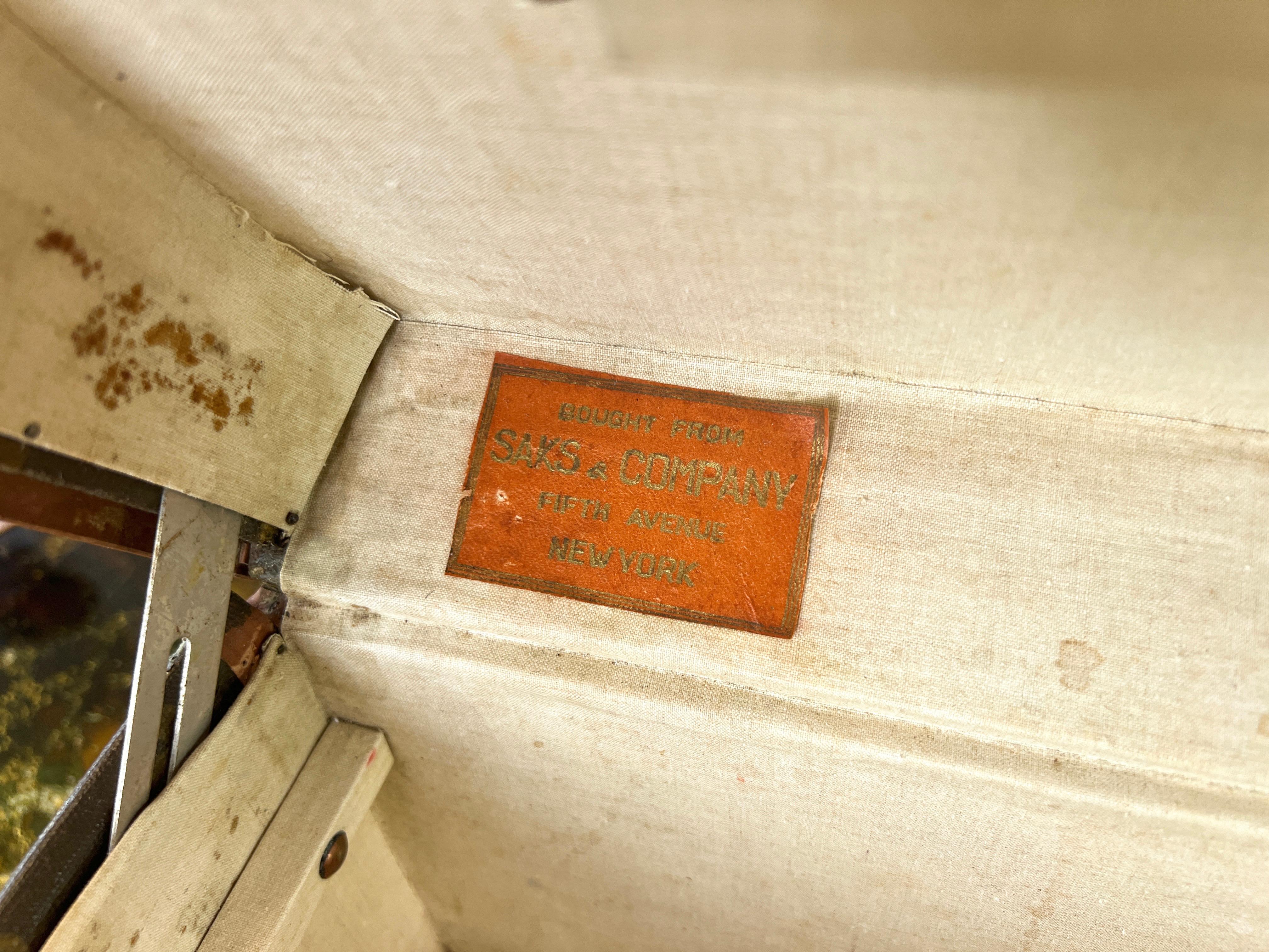 Mid-20th Century Louis Vuitton Saks & Company Braken 50-Style Suitcase or Cabin Trunk, 1940s
