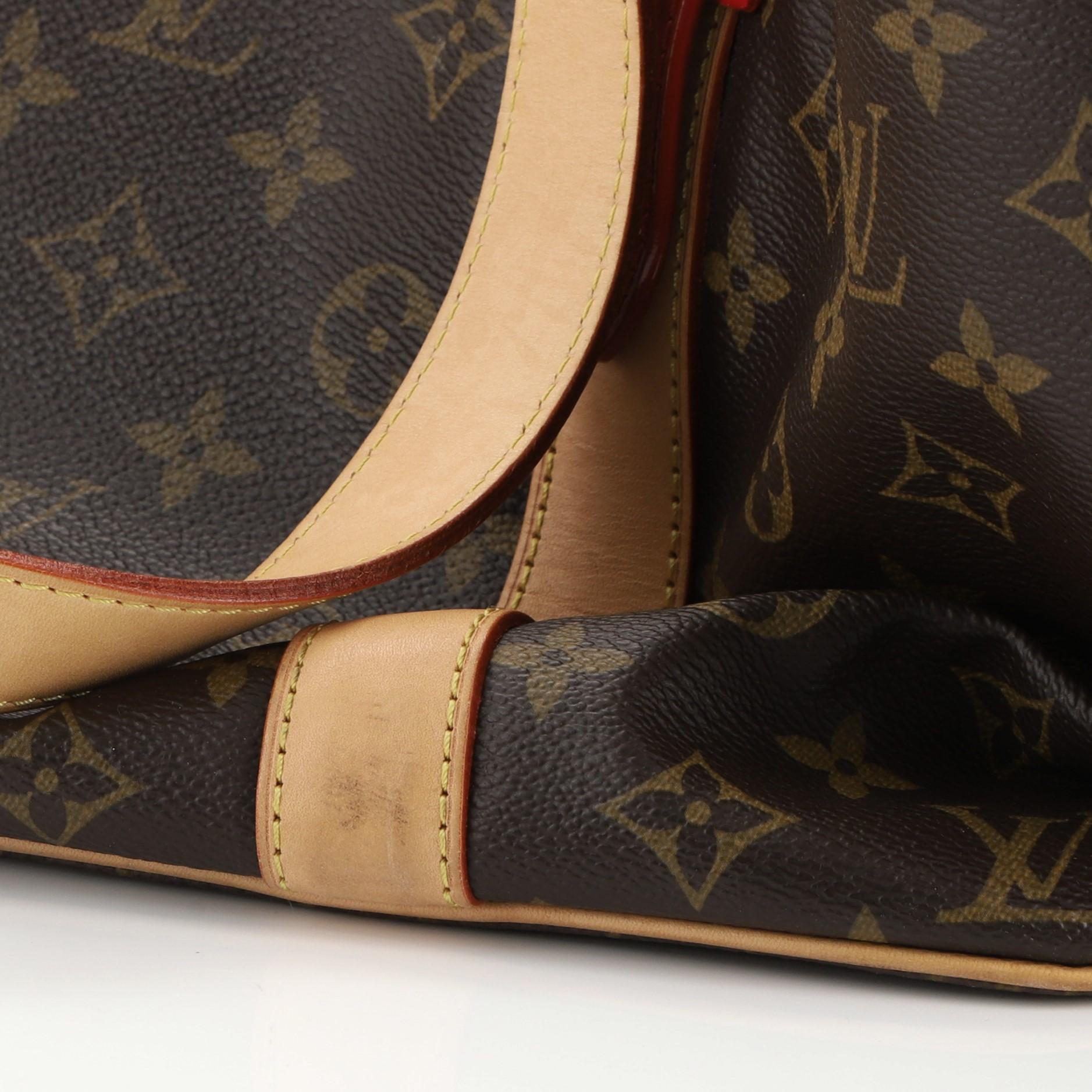 Louis Vuitton Salina Handbag Limited Edition Rubis Monogram Canvas MM 4