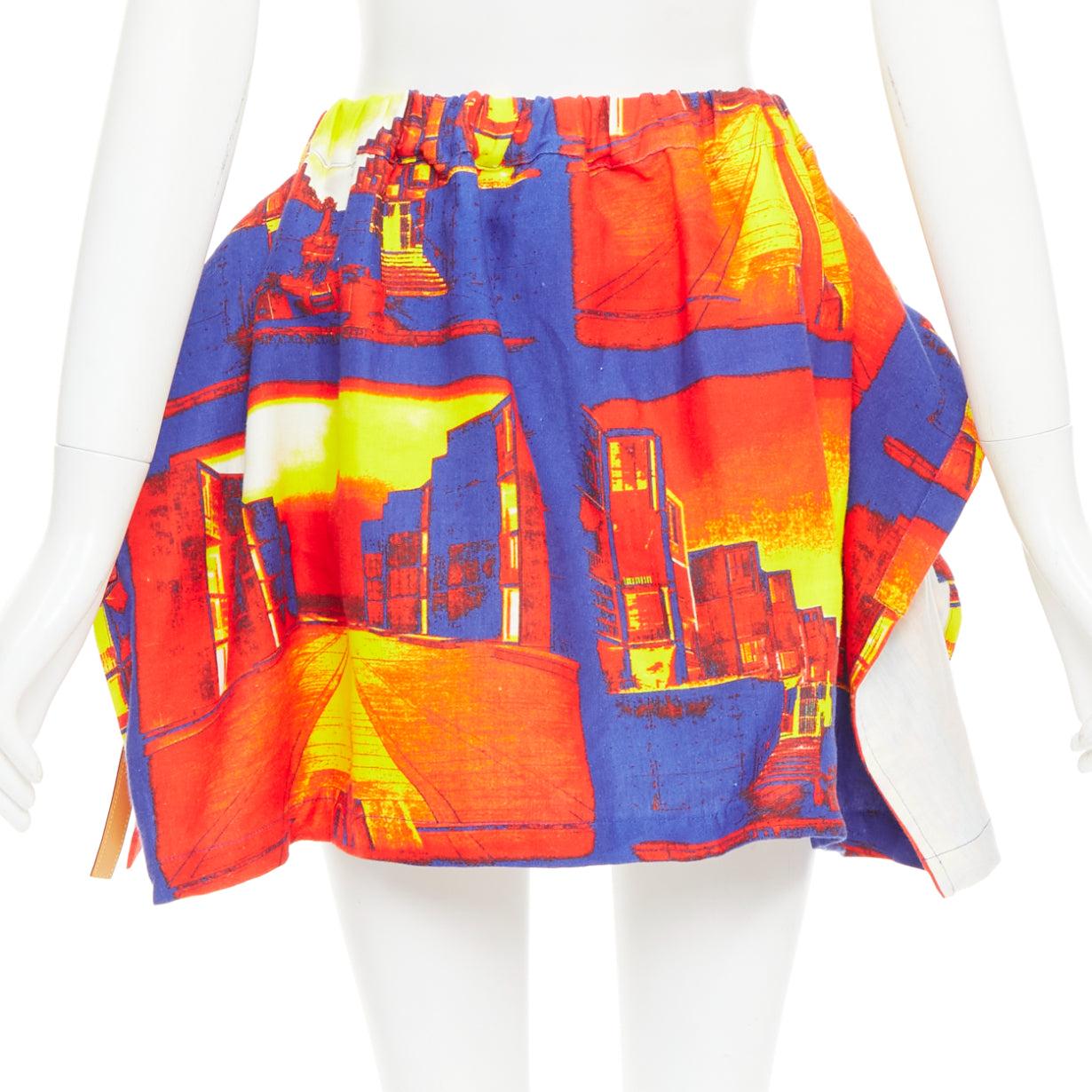 LOUIS VUITTON Salk Institute Leinen Lammfellbesatz Taschenminirock FR34 XS Damen im Angebot
