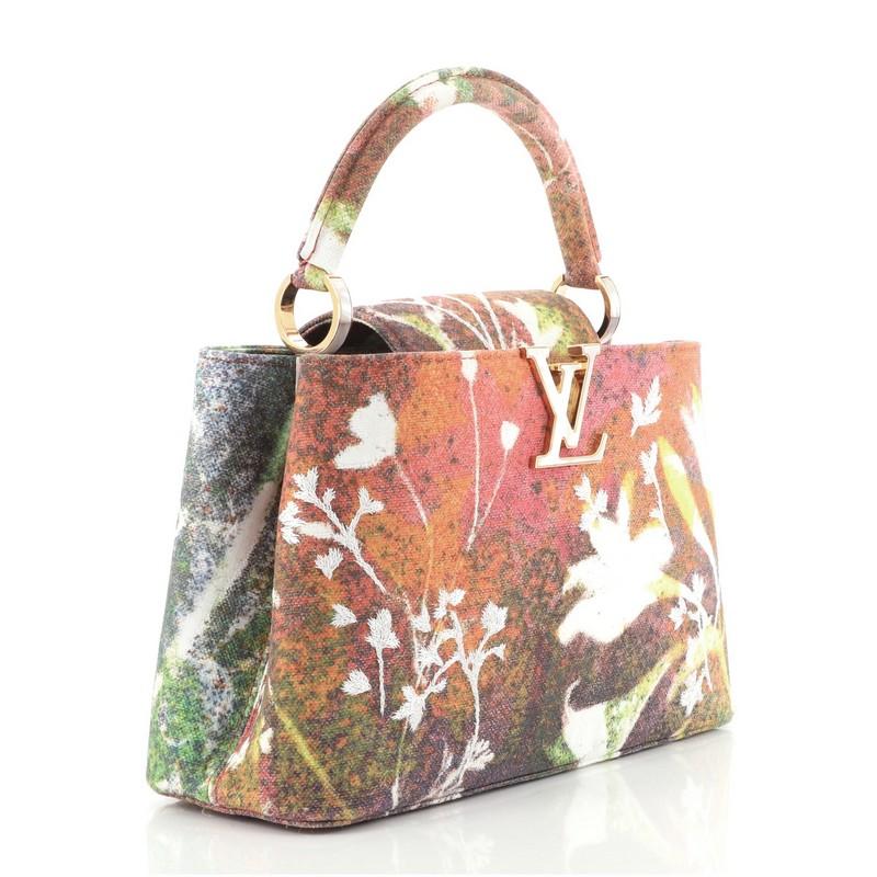 Brown Louis Vuitton Sam Falls Artycapucines Bag Embroidered Printed Canvas PM