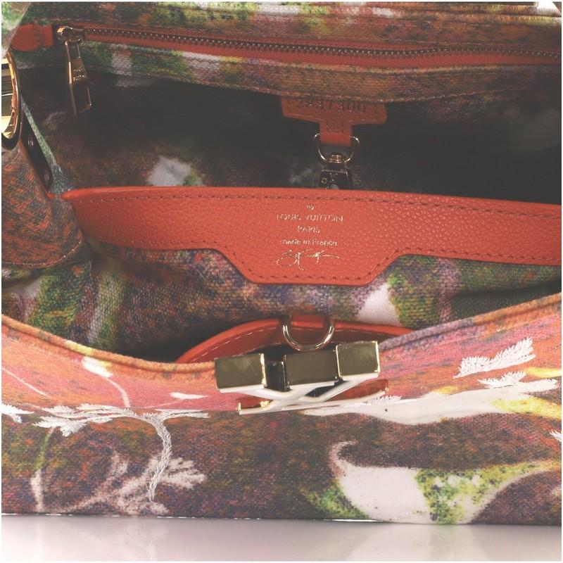 Louis Vuitton Sam Falls Artycapucines Borsa ricamata in tela stampata PM 2