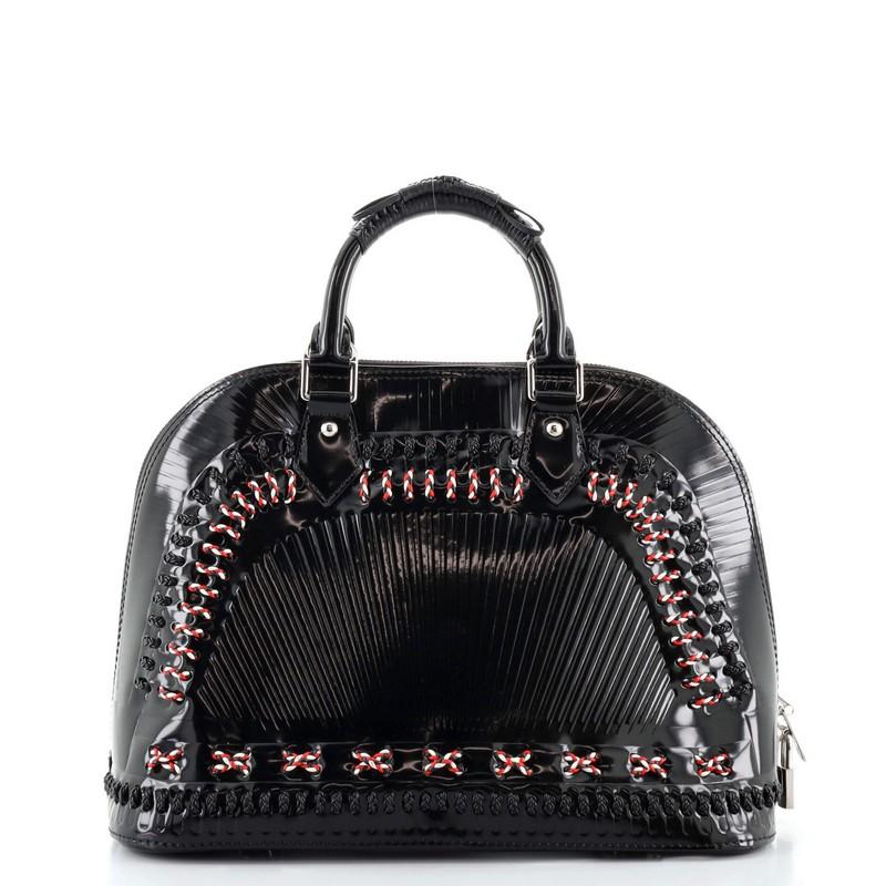 Black Louis Vuitton Samourai Alma Epi Leather PM