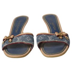 Louis Vuitton Sandalwood Mule Denim Blue