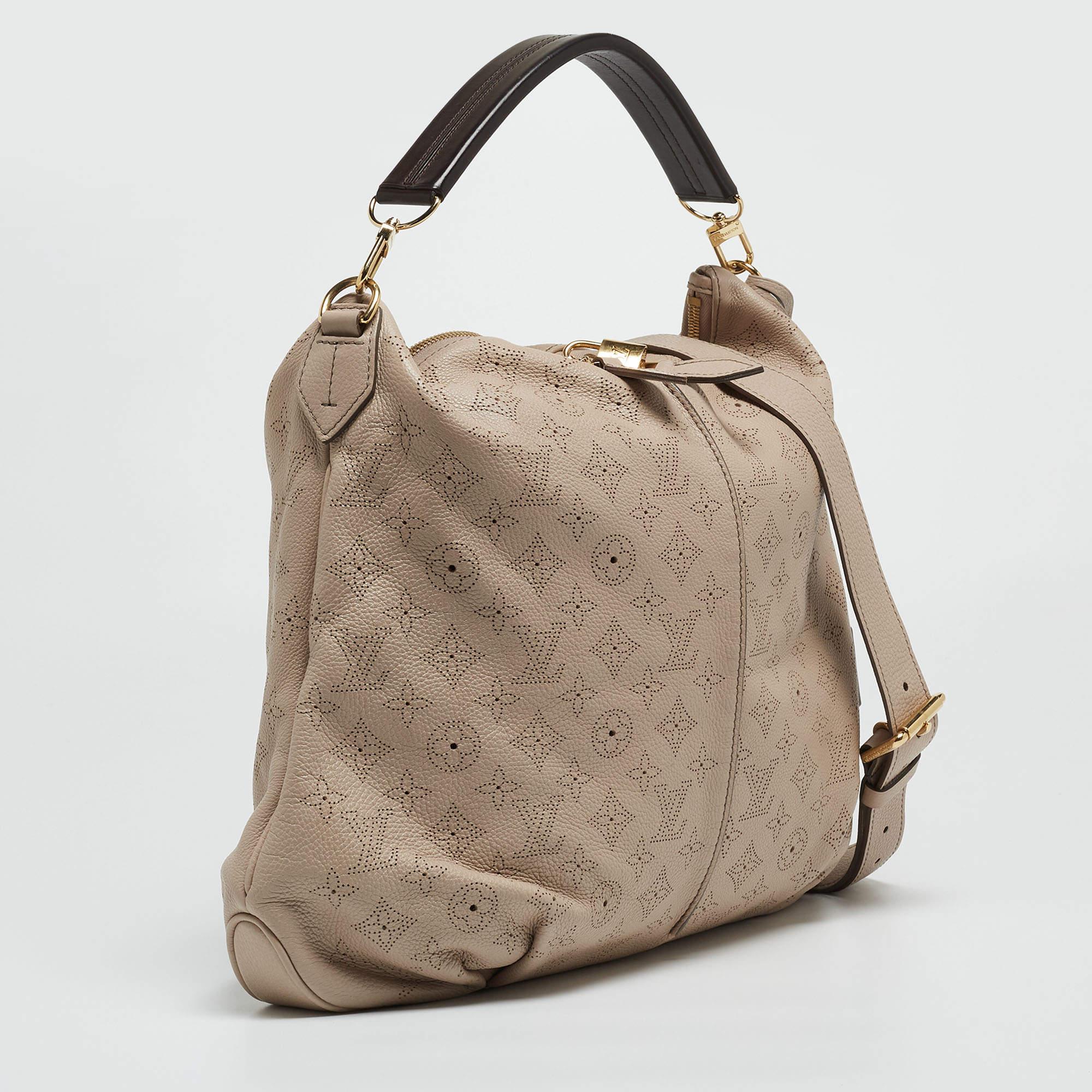 Women's Louis Vuitton Sandy Monogram Mahina Leather Selene MM Bag