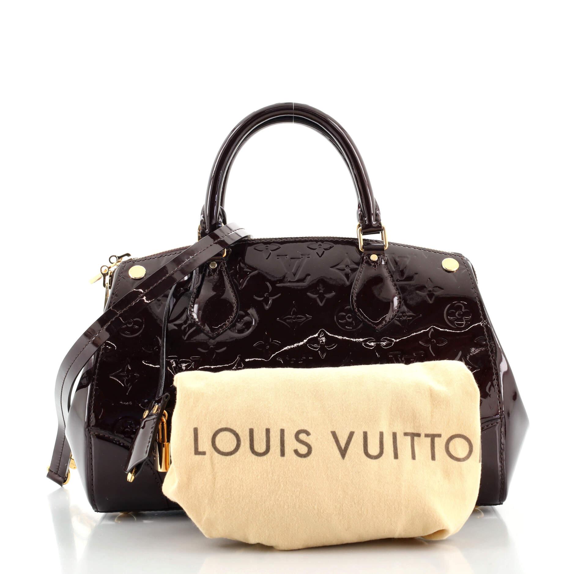 Preloved Louis Vuitton Santa Monica Monogram Beige Vernis Clutch