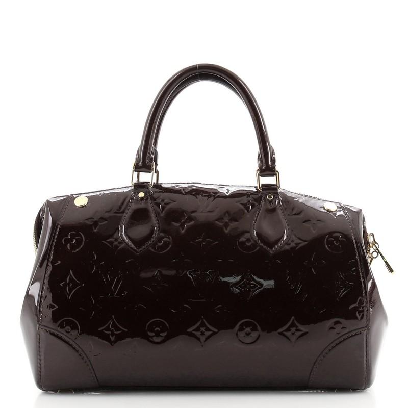 Black Louis Vuitton Santa Monica Handbag Monogram Vernis