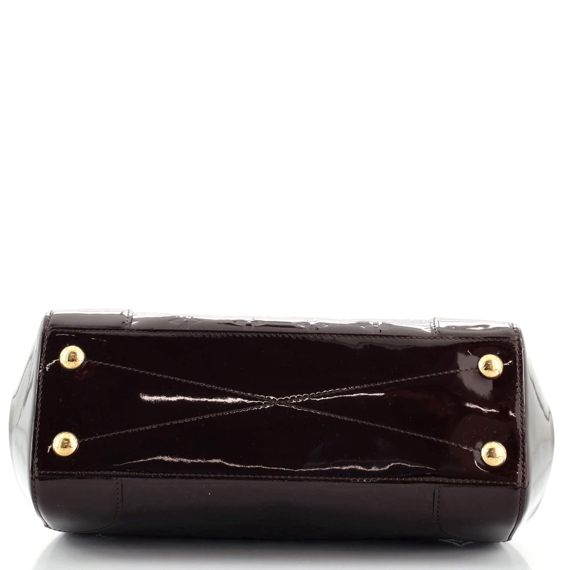 Black Louis Vuitton Santa Monica Handbag Monogram Vernis