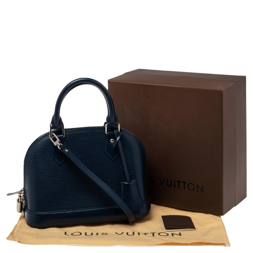 Louis Vuitton Saphir Epi Leather Alma BB Bag 8