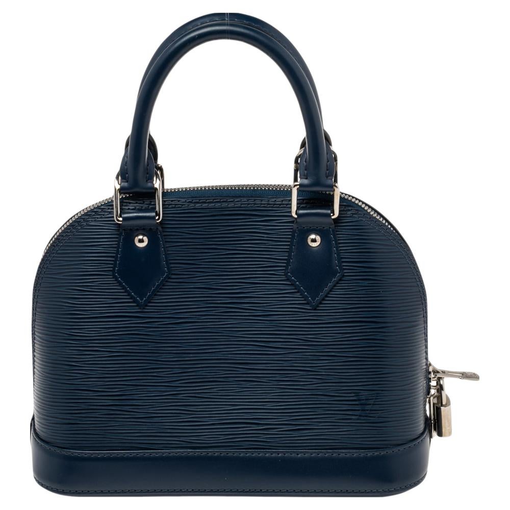 Louis Vuitton Saphir Epi Leather Alma BB Bag In Good Condition In Dubai, Al Qouz 2