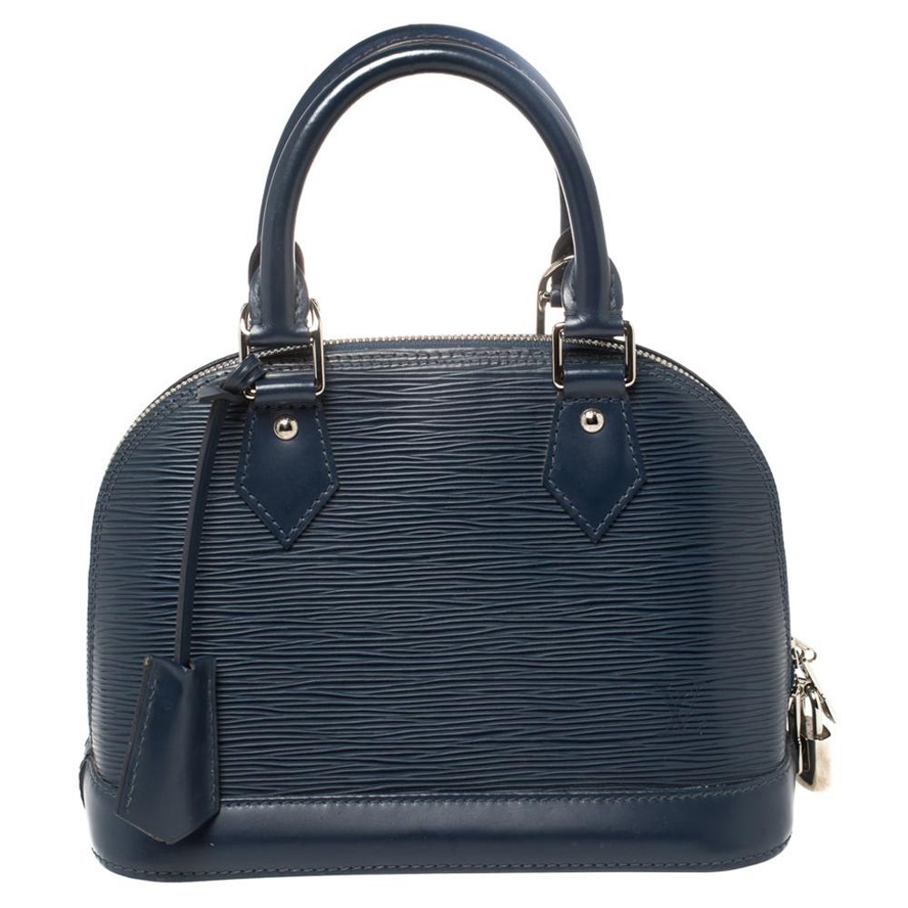 Louis Vuitton Saphir Epi Leather Alma BB Bag
