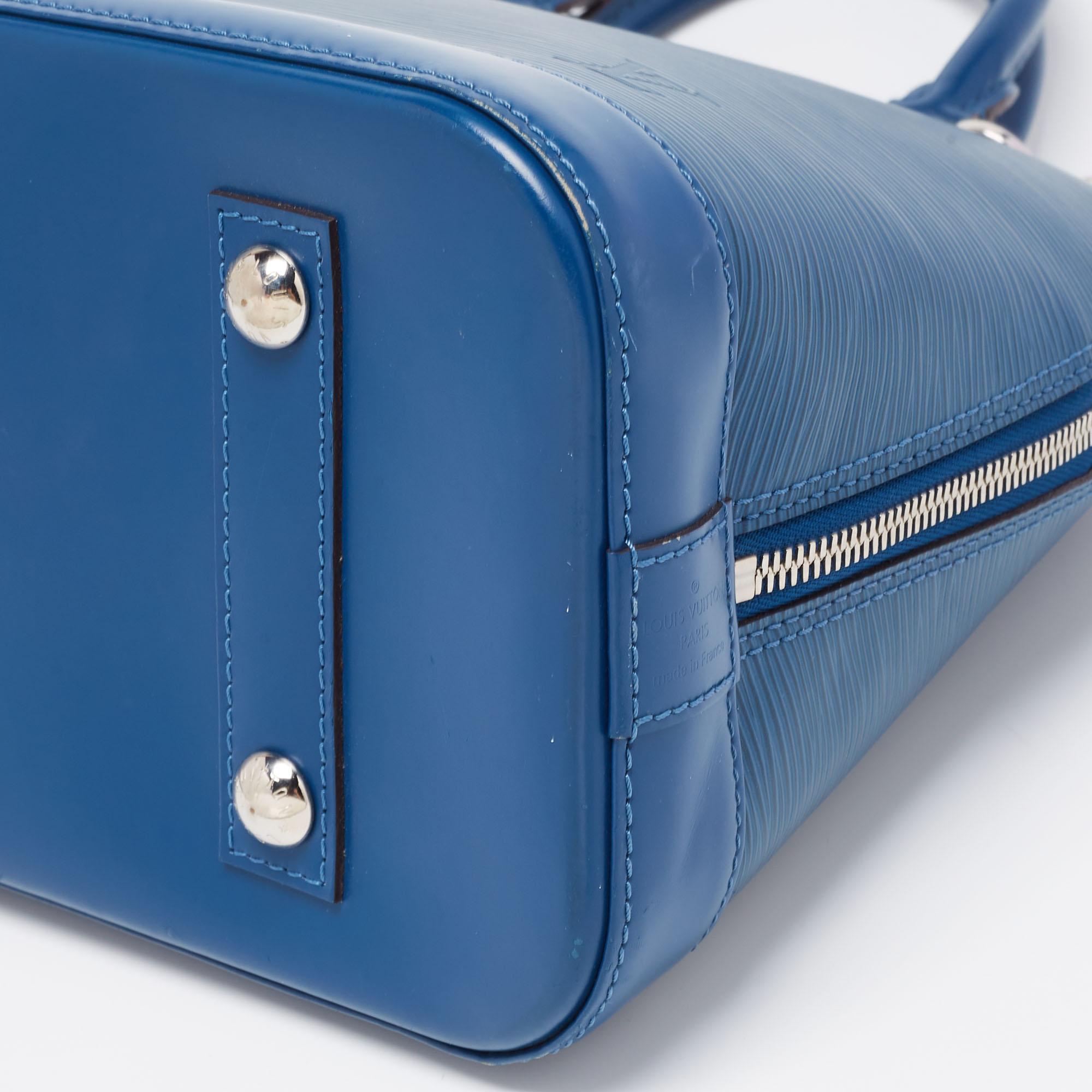Louis Vuitton Saphir Epi Leather Alma PM Bag 8