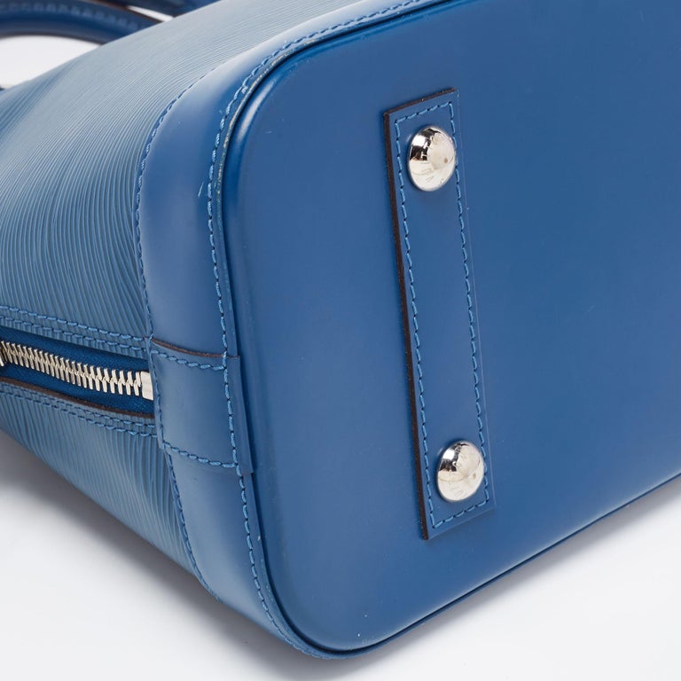 Louis Vuitton Saphir Epi Leather Alma PM Bag For Sale 9
