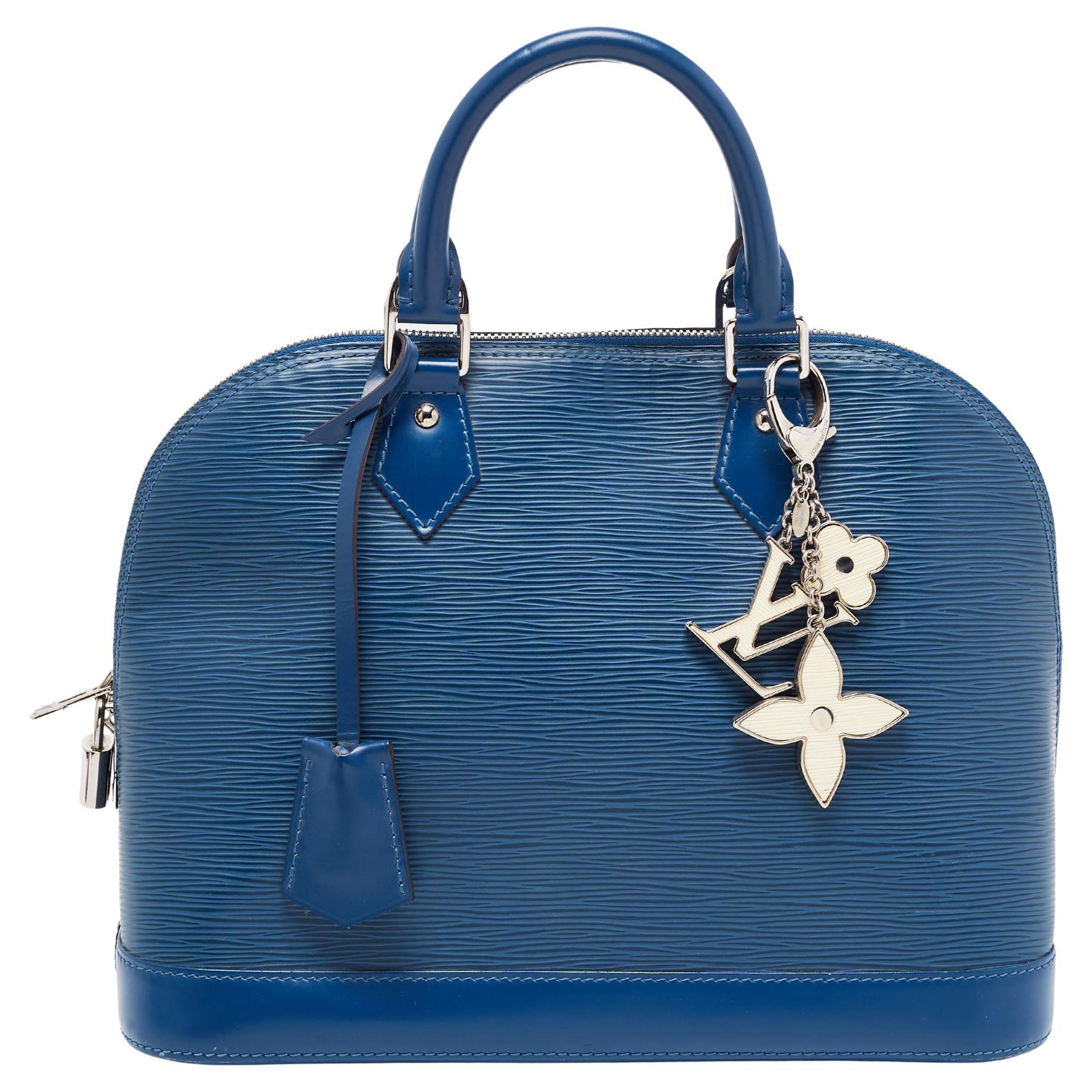 Louis Vuitton Saphir Epi Leather Alma PM Bag