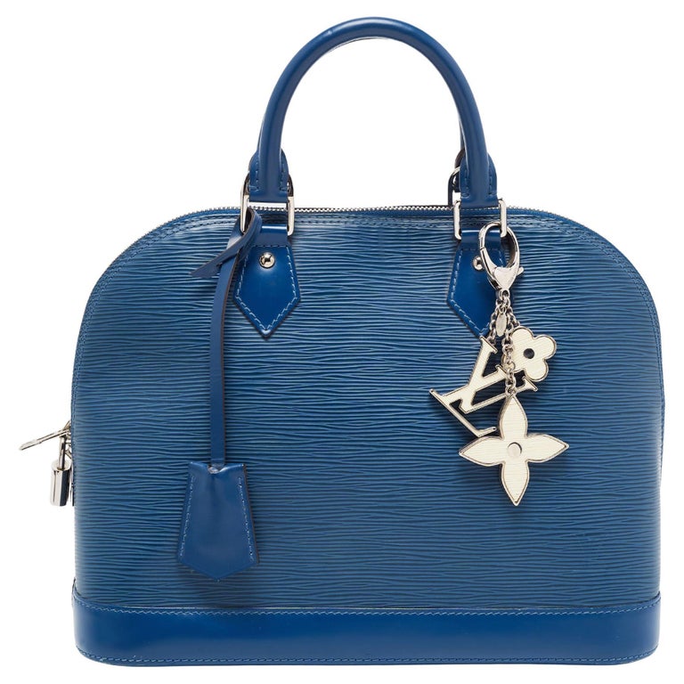 Louis Vuitton Saphir Epi Leather Alma PM Bag For Sale