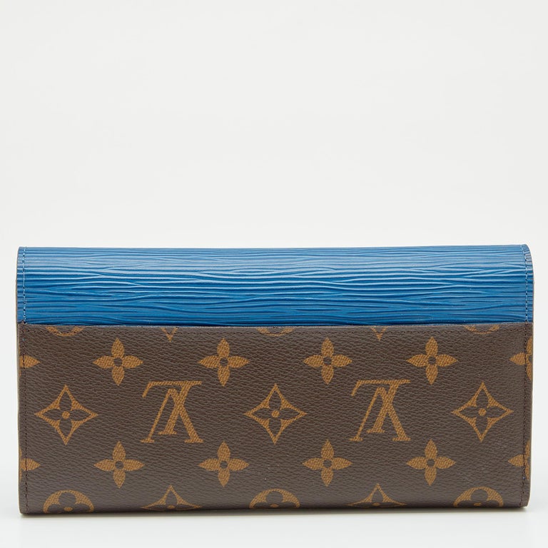 Louis Vuitton Saphir Epi Leather and Monogram Canvas Marie-Lou Long Wallet  at 1stDibs