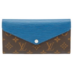 Louis Vuitton Saphir Epi Leather and Monogram Canvas Marie-Lou Long Wallet