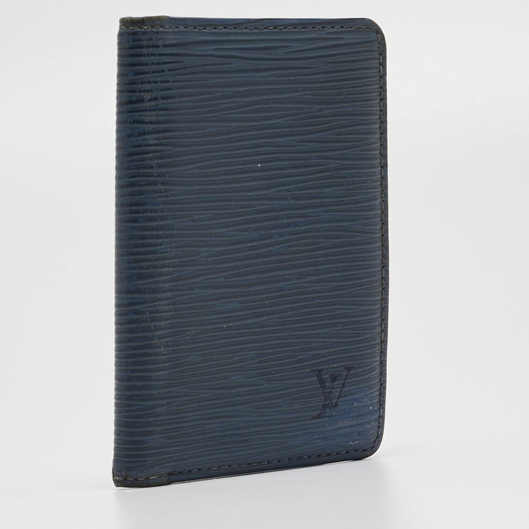 Black Louis Vuitton Saphir Epi Leather Pocket Organizer