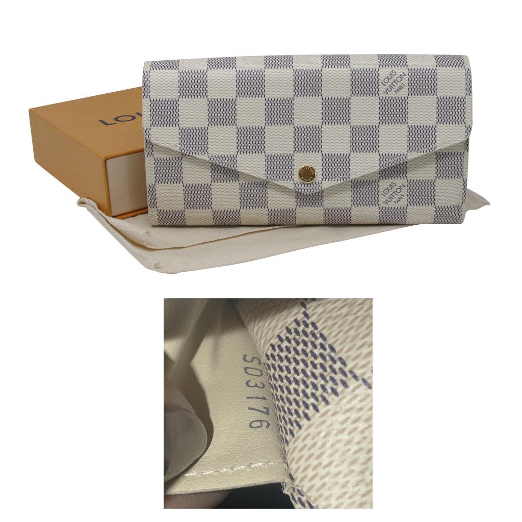 Louis Vuitton Sarah Damier Azur Wallet in Box with dust bag 3