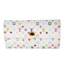 Louis Vuitton Sarah Monogram Canvas Takashi Murakami Wallet LV-0308N-0063