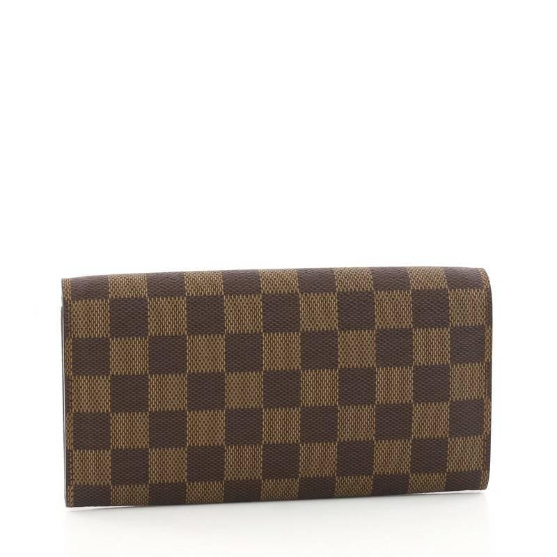 Women's Louis Vuitton Sarah Wallet Damier
