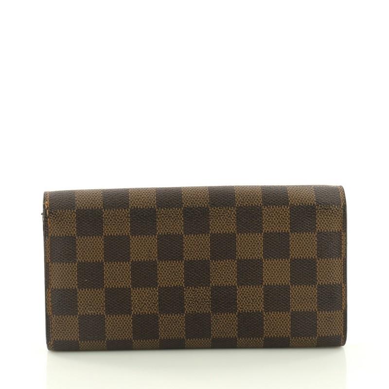  Louis Vuitton Sarah Wallet Damier In Good Condition In NY, NY