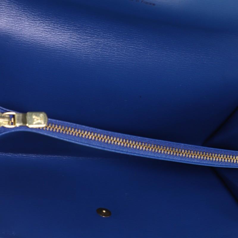 Blue Louis Vuitton Sarah Wallet Epi Leather