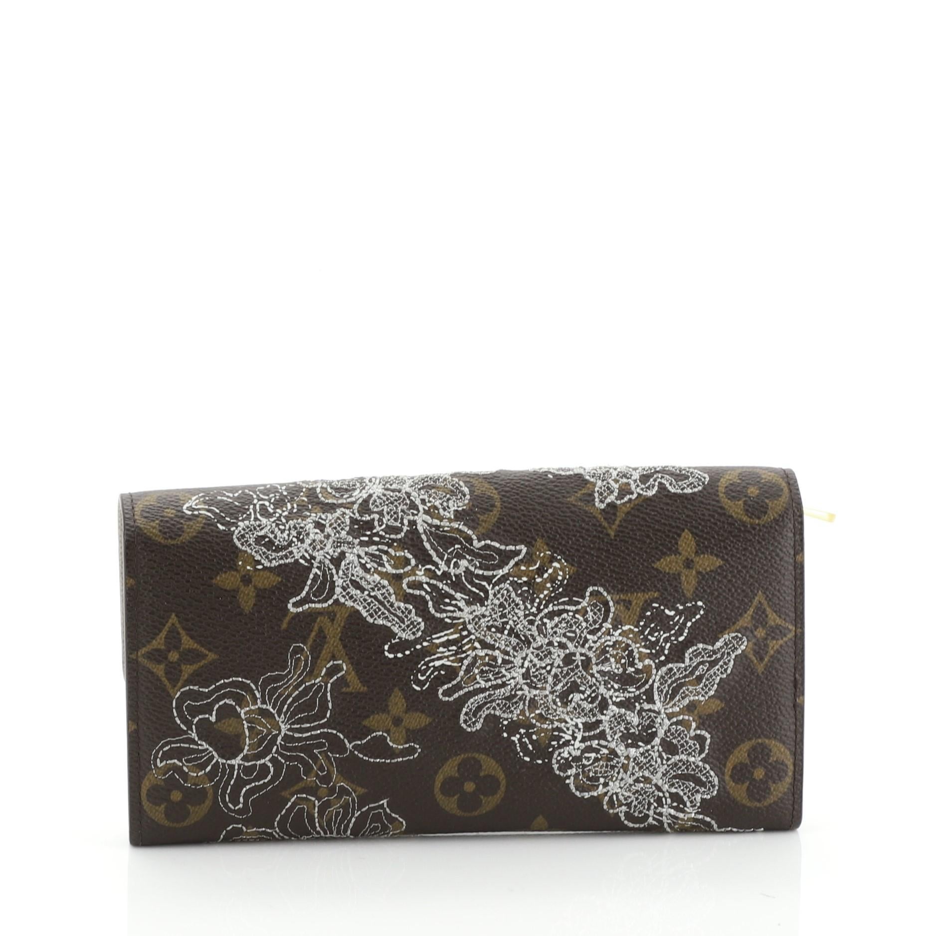 lv sarah wallet with chain