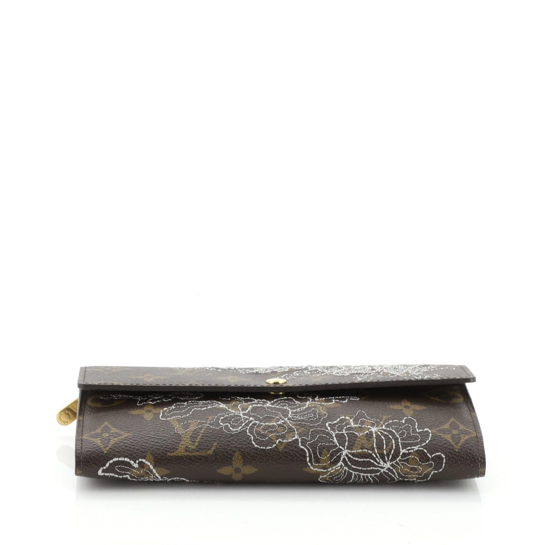 lv sarah wallet with chain