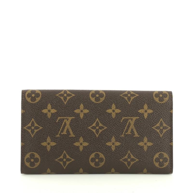 Black Louis Vuitton Sarah Wallet Monogram Canvas