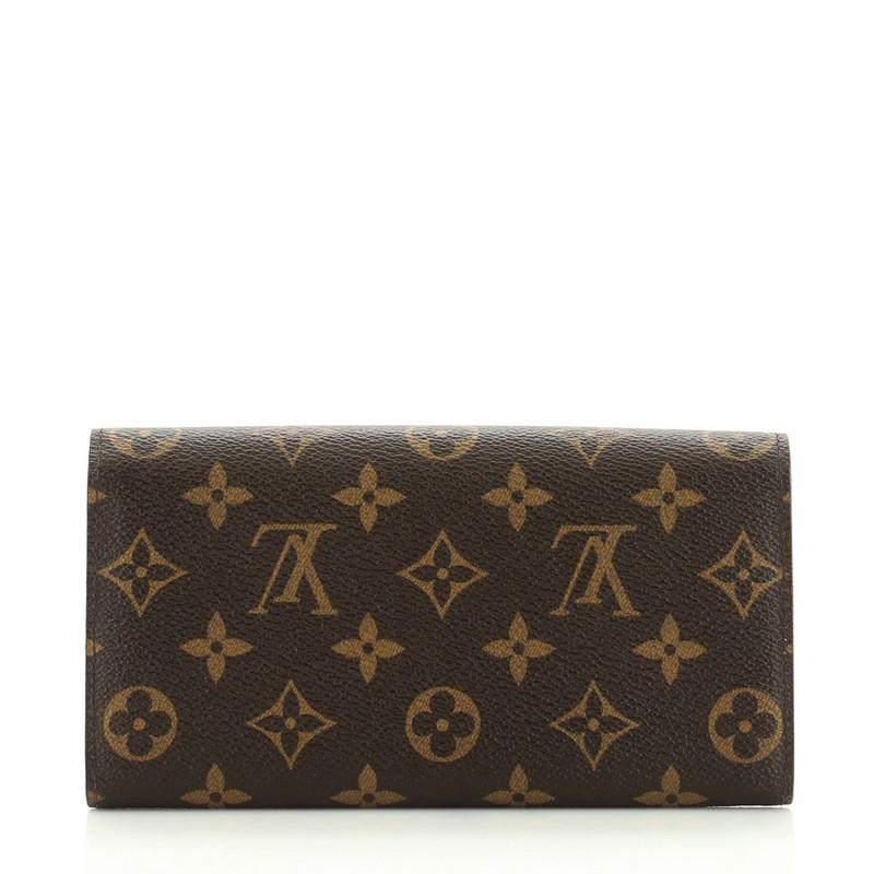 Black Louis Vuitton Sarah Wallet Monogram Canvas