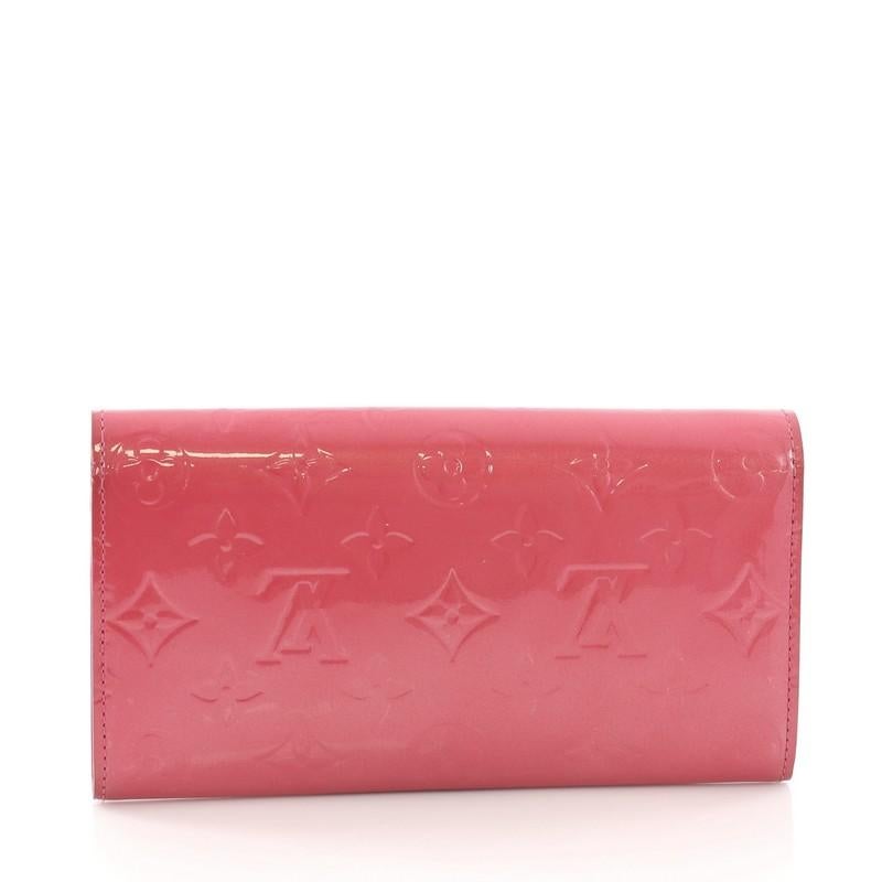 Louis Vuitton Sarah Wallet Monogram Vernis In Good Condition In NY, NY