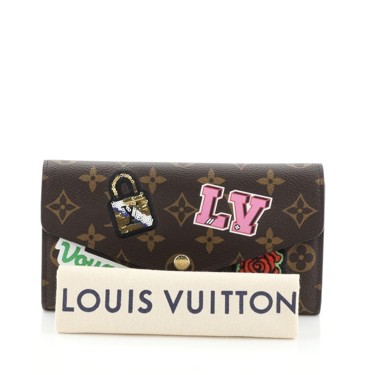 Louis Vuitton Womens Sarah Envelope Snap Wallet