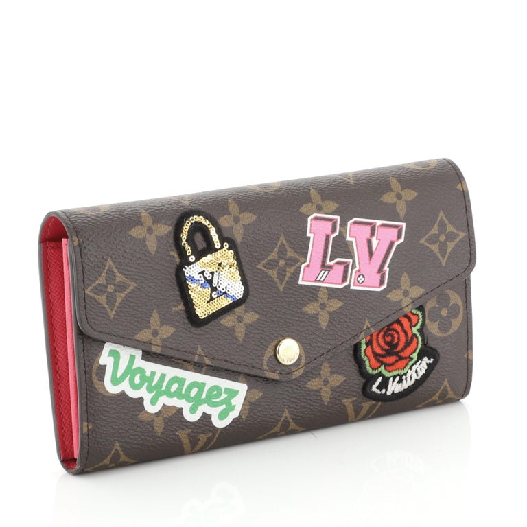Louis Vuitton Sarah Wallet Monogram Patches Brown Multicolor in Coated  Canvas with Gold-tone - US