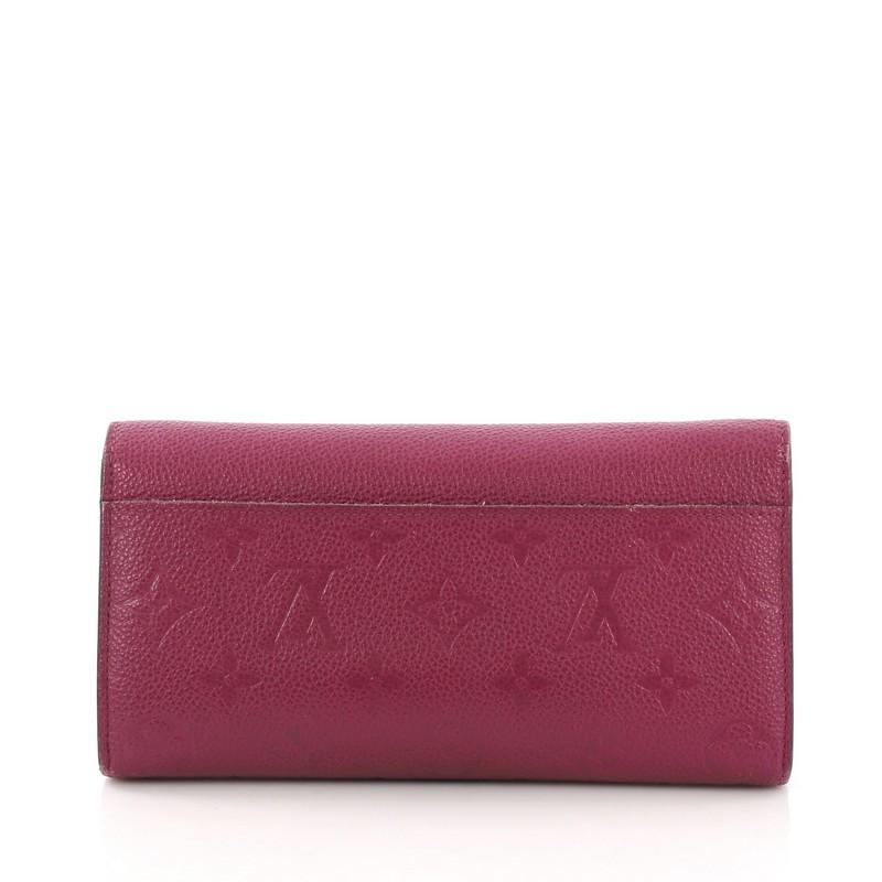 Louis Vuitton Sarah Wallet NM Monogram Empreinte Leather im Zustand „Gut“ in NY, NY