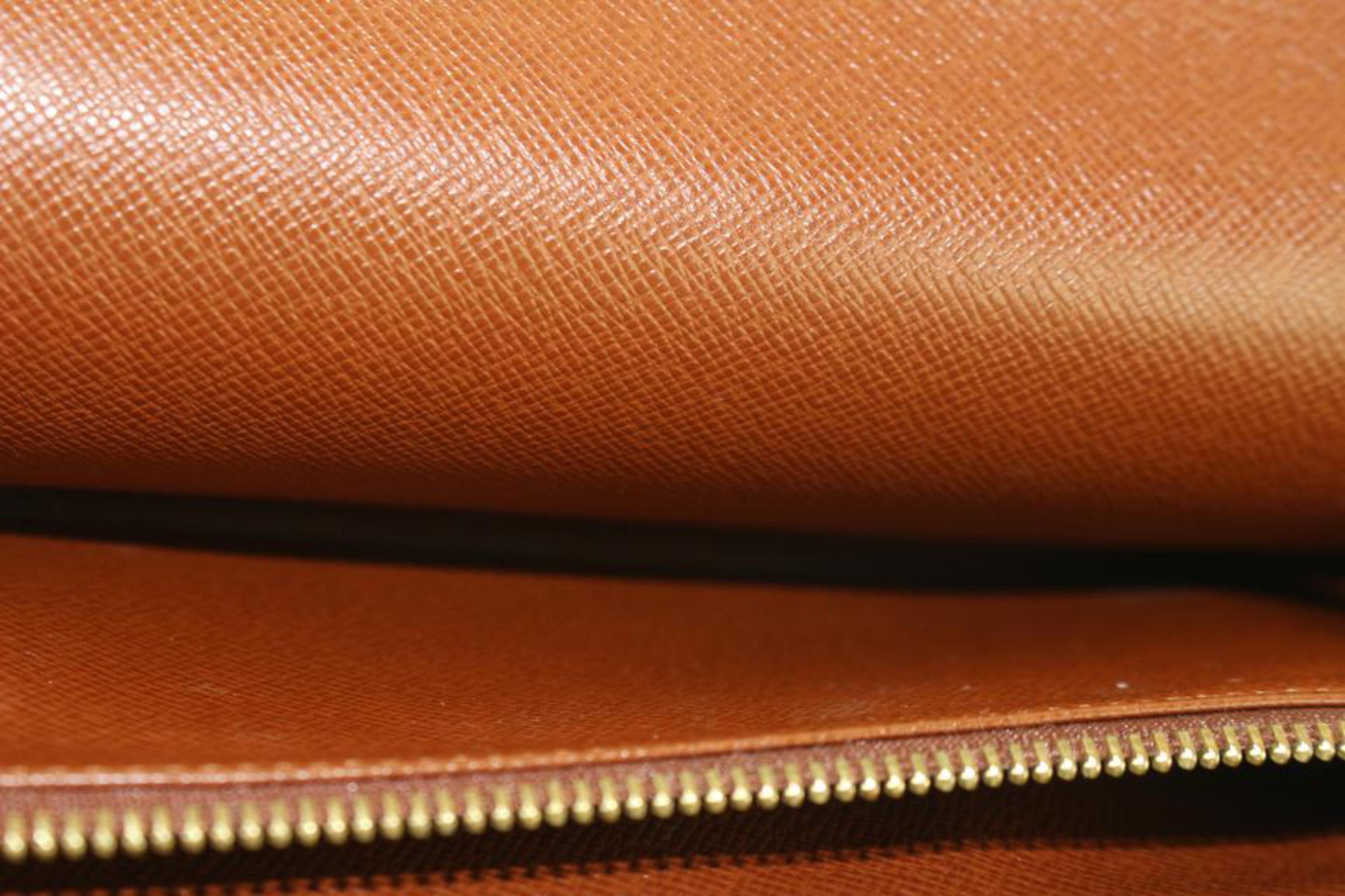 Louis Vuitton Sarah Wallet Tresor Porte 231080 Brown Coated Canvas Clutch For Sale 7