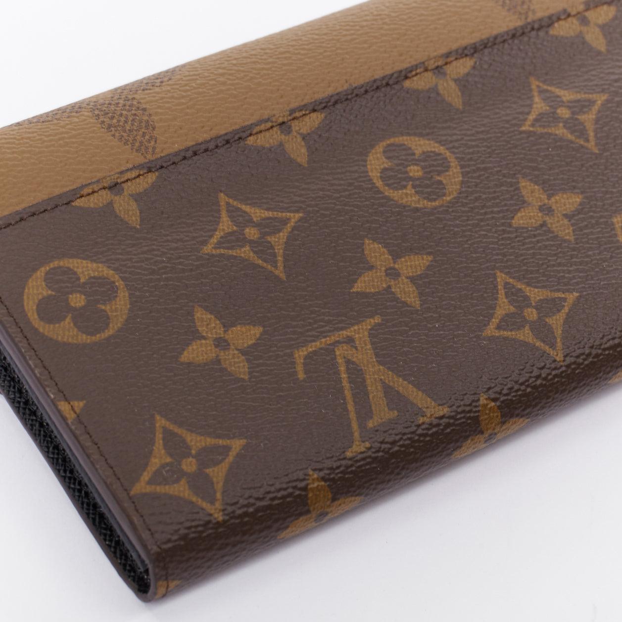 Louis Vuitton SarahMonogram Reverse Giant canvas rectangular wallet in vendita 2