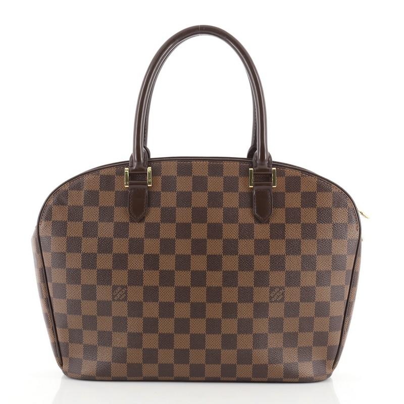 Brown Louis Vuitton Sarria Handbag Damier Horizontal