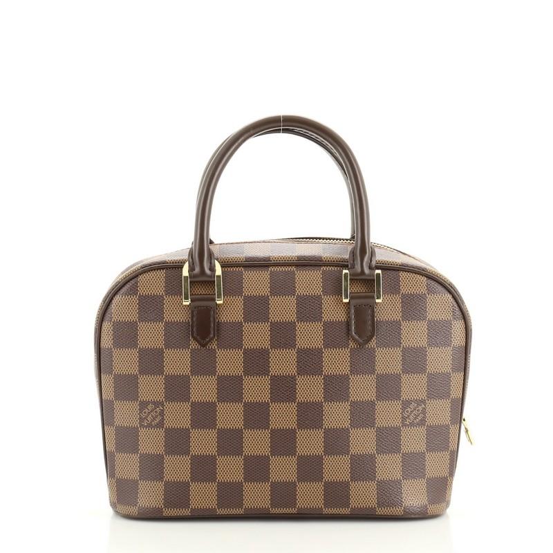 Brown Louis Vuitton Sarria Handbag Damier Mini