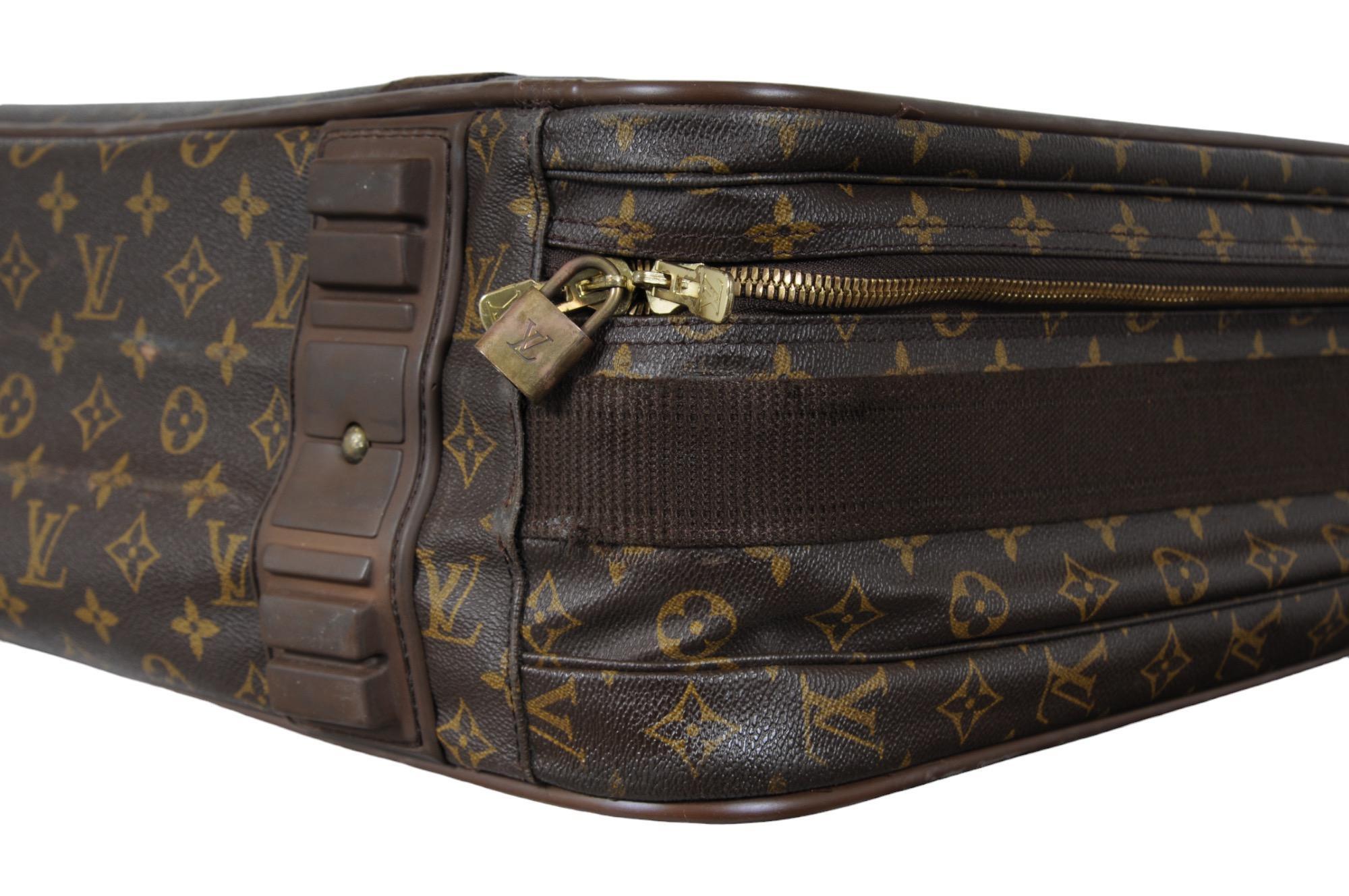 Maleta monograma Louis Vuitton Satellite 65 Marrón Maletas de viaje Maletín maletero en venta 10