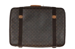 Louis Vuitton Satellite 65 Brown Monogram Suitcase Travel Luggage Trunk Suitcase